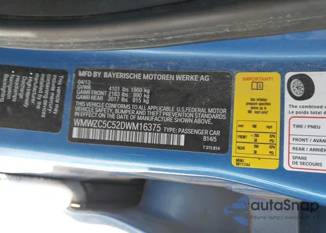 2013 Mini Countryman Cooper S from USA, damaged, VIN WMWZC5C52DWM16375